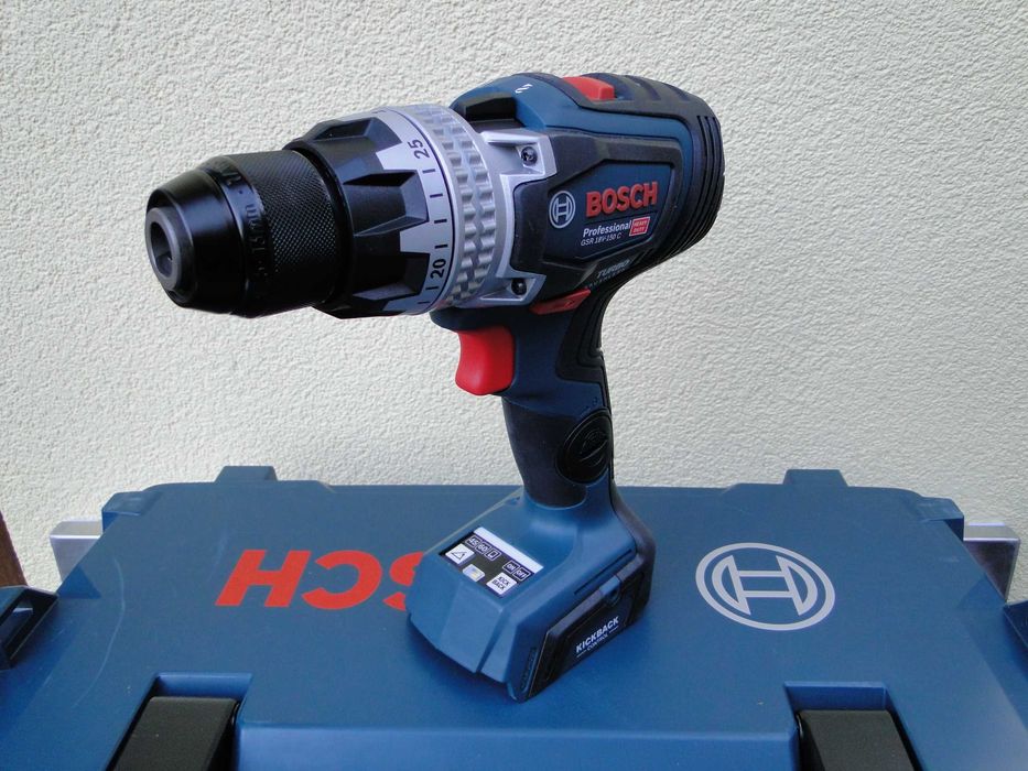 BOSCH GSR 18V-150 C, Wiertarko-wkrętarka, Solo w L-Boxx, Nowa