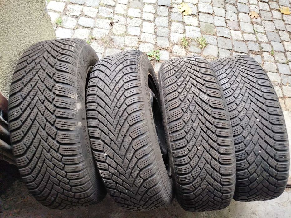 Koła komplet 4szt. 5x100 continental zimowe r15 185/65 VW seat Skoda