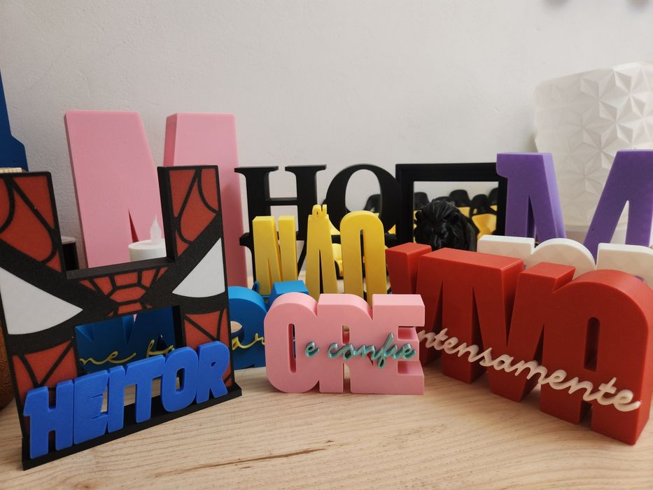 Letra Caixa personalizada - Diversos tamanhos