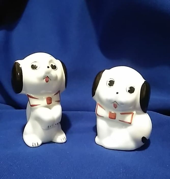 Figurka pies pieski porcelana