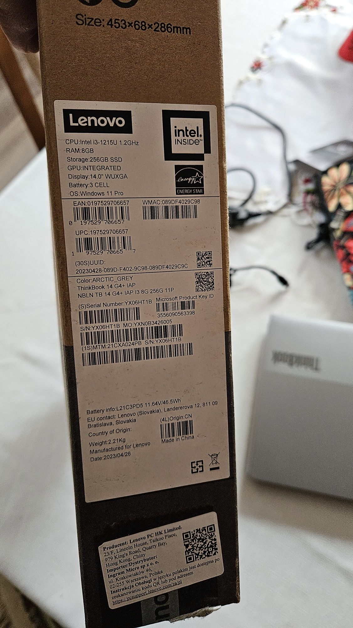 Laptop Lenovo thinkbook 14" G4+ IAP