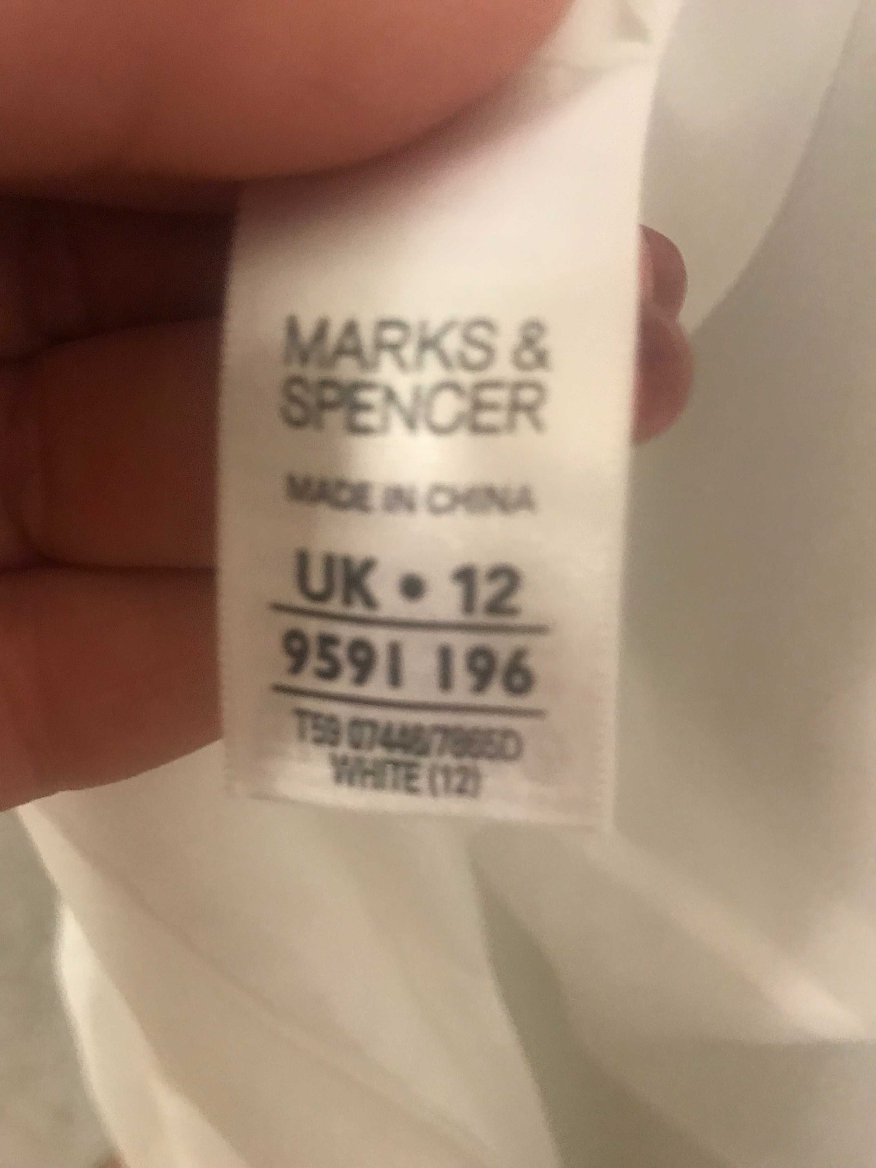 Платье белое из льна на подкладке от Marks & Spencer