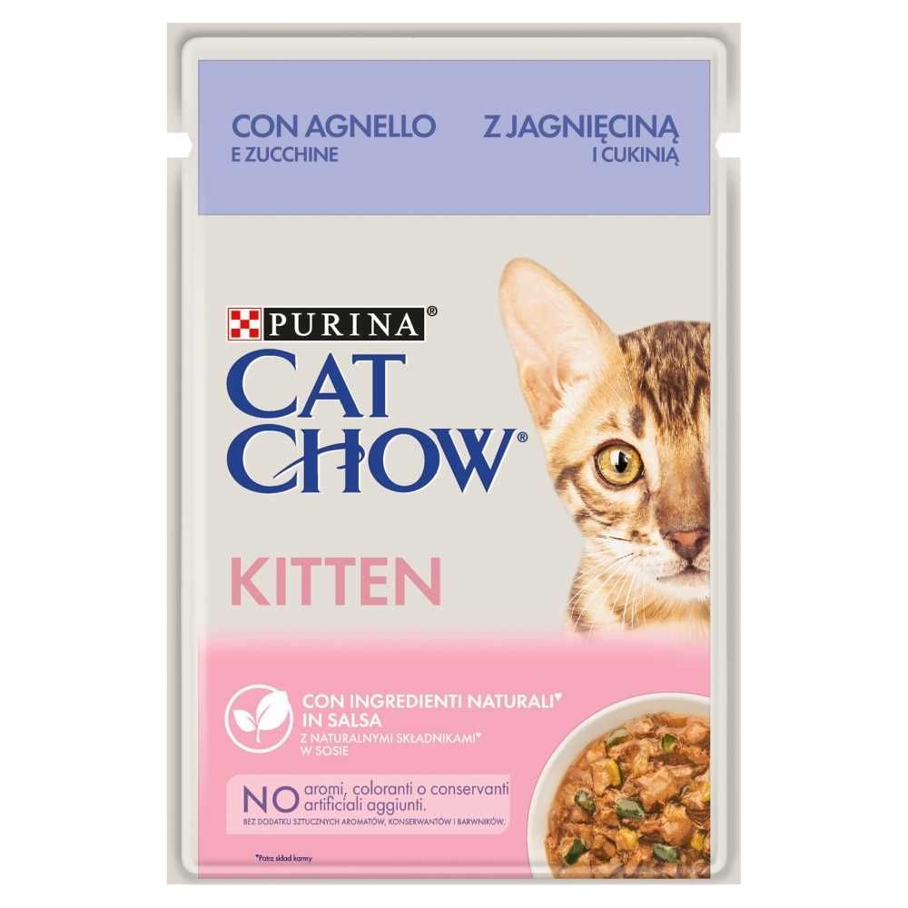 Purina Cat Chow Kitten jagnięcina w sosie 26 x 85g