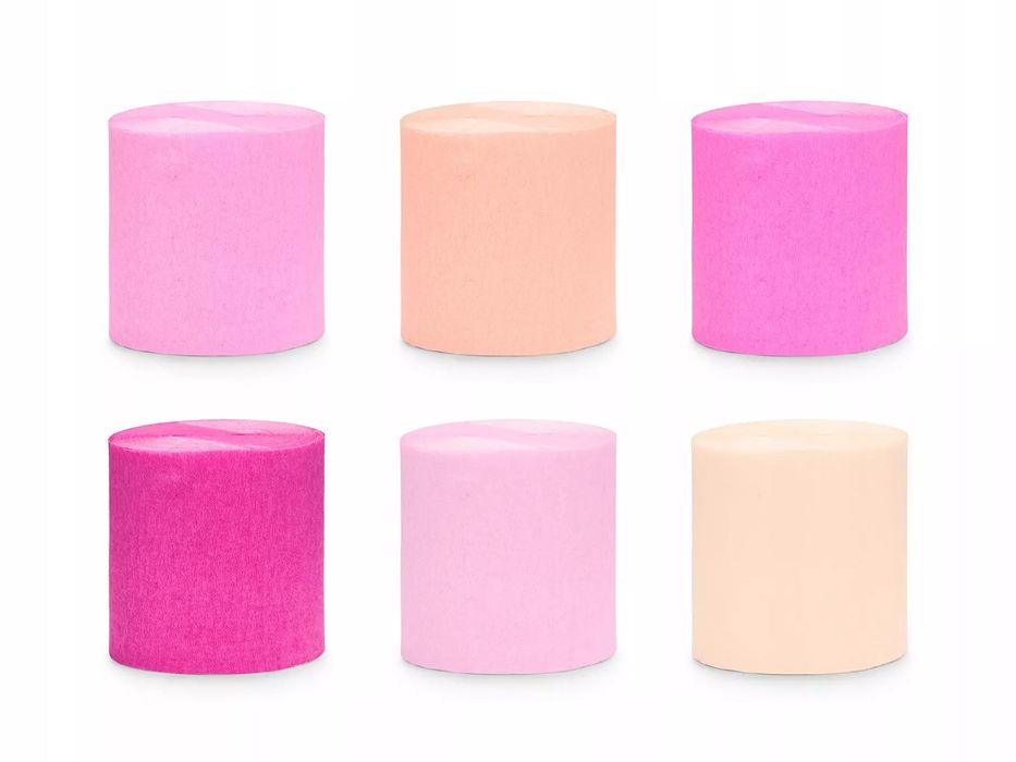 Bibuła marszczona Party deco Odcienie różu. PartyDeco