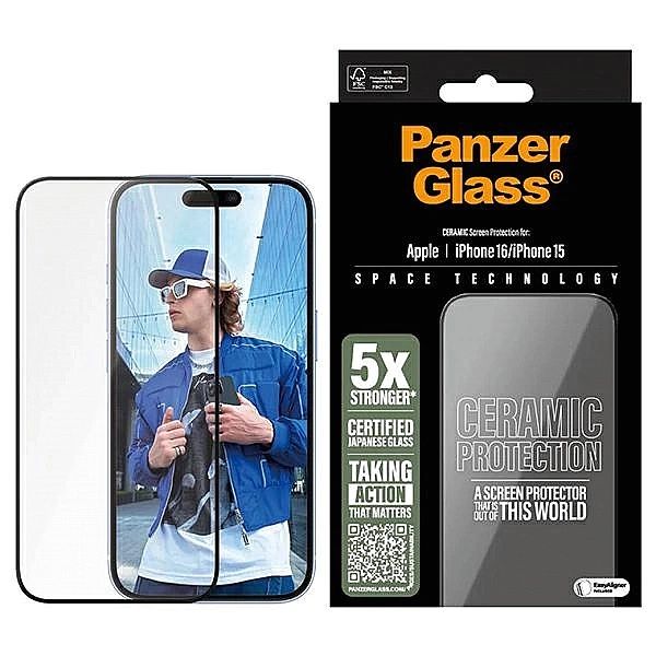 Szkło hartowane PanzerGlass Ceramic Screen Protector Ultra-Wide Fit na