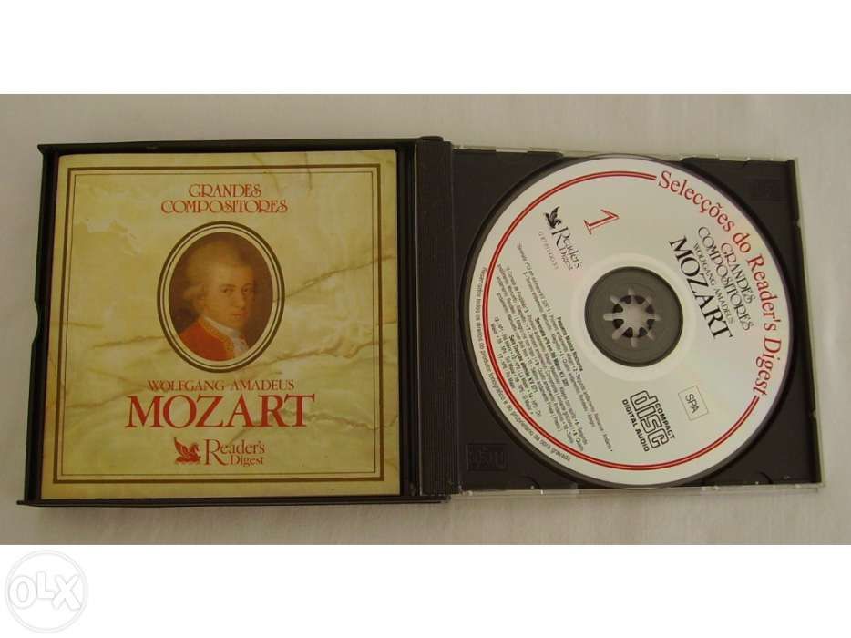 Caixa com 3 CD`s de Grandes Compositores -Wolfgang Amadeus Mozart