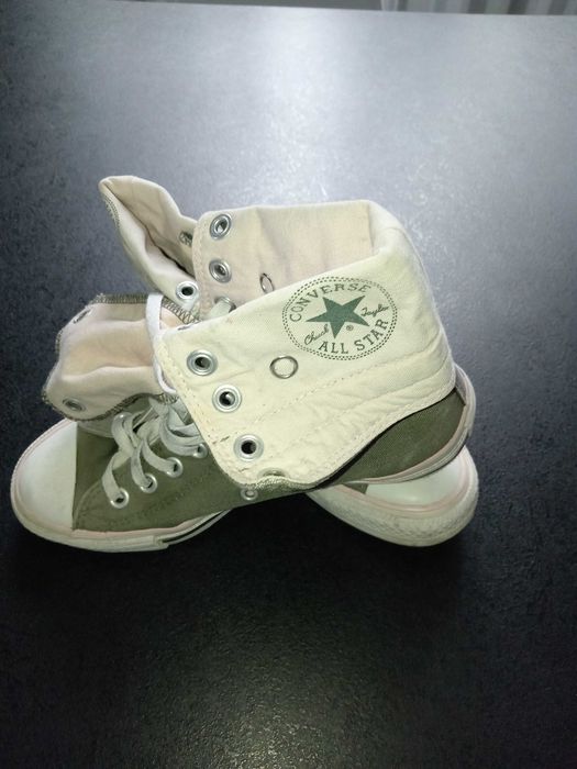 Buty Converse Rozmiar 37 khaki wysokie.