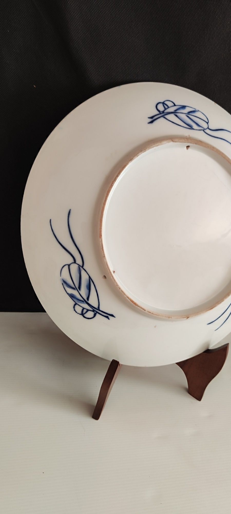 Prato Japonês com decoração policromada imari sec XIX/XX