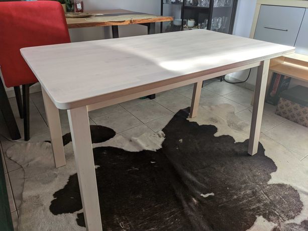 Stół biurko drewniane bukowe Norraker ikea