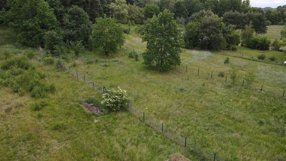 Biejków. Działka rekreacyjna 2003 m² z dostępem do mediów