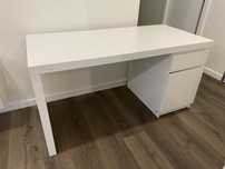 Secretaria MALM branca IKEA