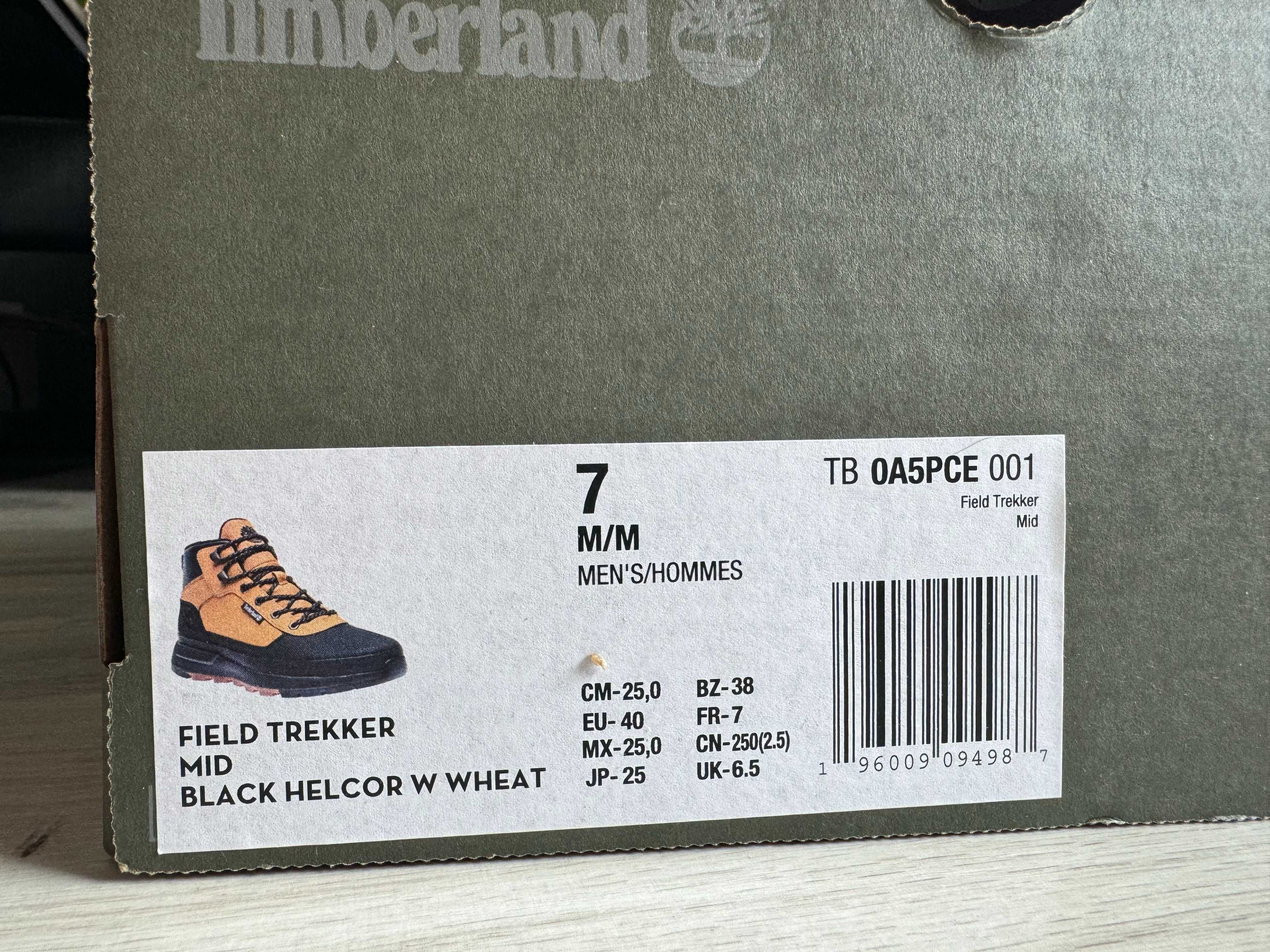 Timberland Field Trekker Mid Black Helcor W Wheat TB 0A5PCE 001