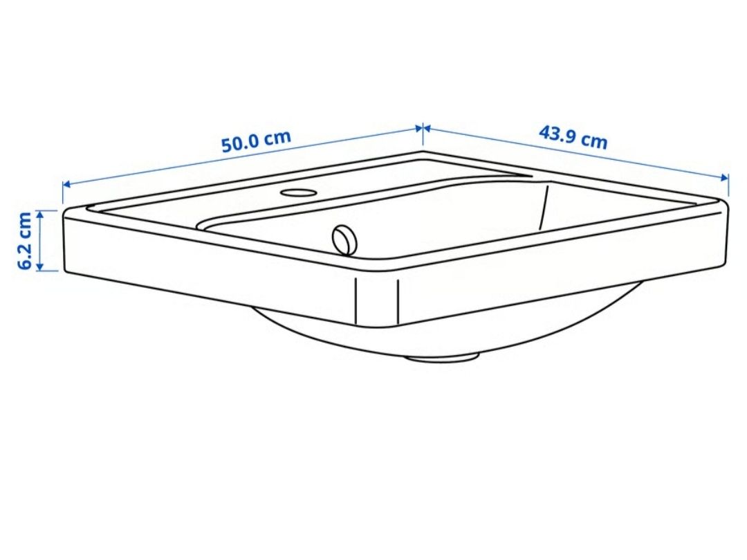 Umywalka IKEA 50x44cm