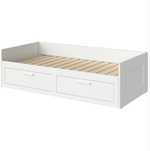Cama Individual / dupla c/ 2 gavetas Brimes IKEA + 2 colchões
