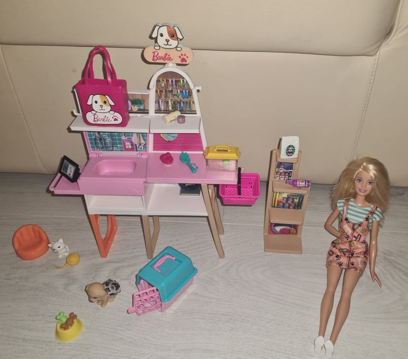 Barbie zestaw salon i sklep dla zwierząt