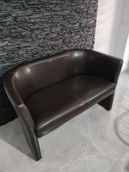 Sofa barowa brązowa