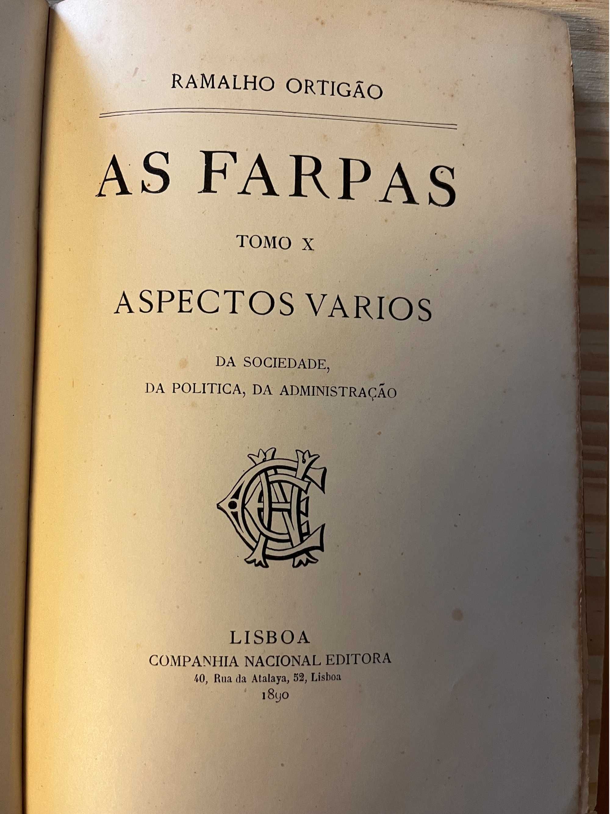 AS FARPAS - Ramalho Ortigão - 1ª Edição