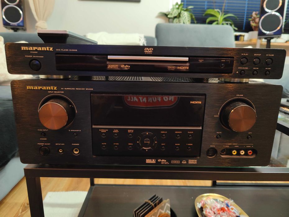 Marantz SR4002 7.1 + pilot
Dvd DV3002
Technics Model SB-T200