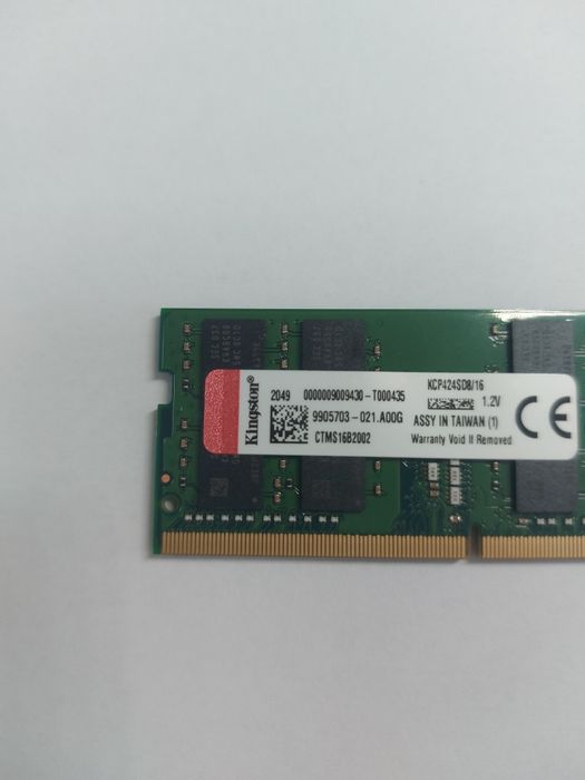 Оперативна пам'ять для ноутбуків Kingston 16 GB SO-DIMM DDR4 2400 MHz