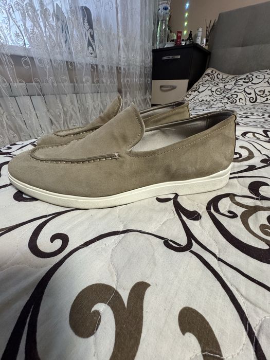 Мужские лоферы замш