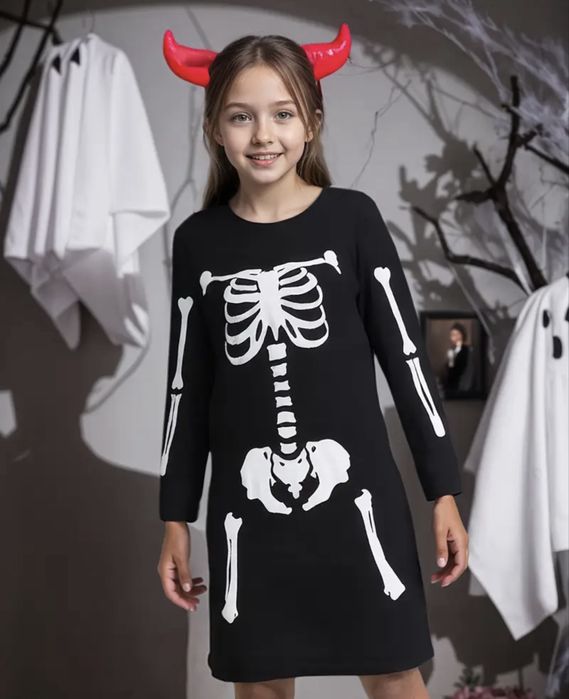Сукня Скелет на Хелловін