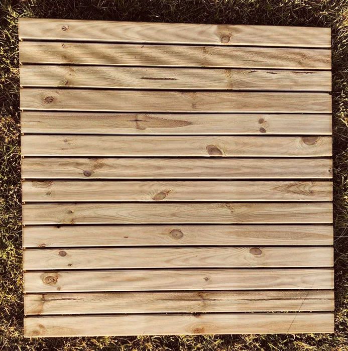 Podesty Drewniane Ryflowane Podest Drewniany 100x100