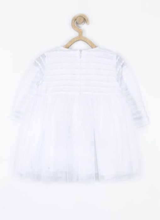 R. 68 Coccodrillo śnieżnobiała sukienka do chrztu (3-6 m) chrzest