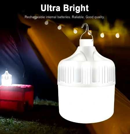 Żarówka akumulatorowa, oświetlenie awaryjne, kamping, surwiwal - NOWA