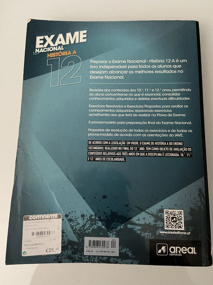 Livro de Preparação para o Exame Nacional de História A do 12 Ano