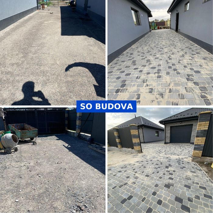 Укладання тротуарної плитки Бруківки Укладка тротуарной плитки ФЭМ