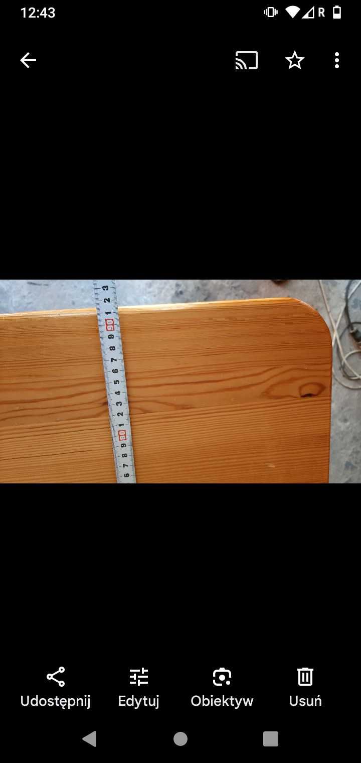 Stół sosnowy z litego drewna