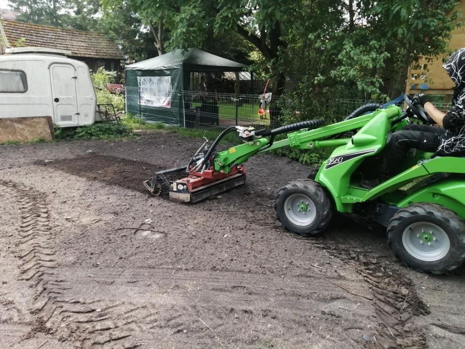 Usługi glebogryzarką separacyjną ,niwelacja terenu,miniładowarka