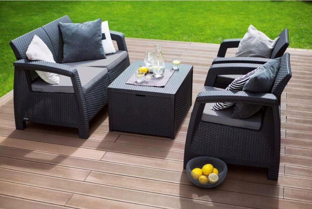 Zestaw Meble Ogrodowe VERA Techno-rattan Balkon  Sklep Glam24.pl