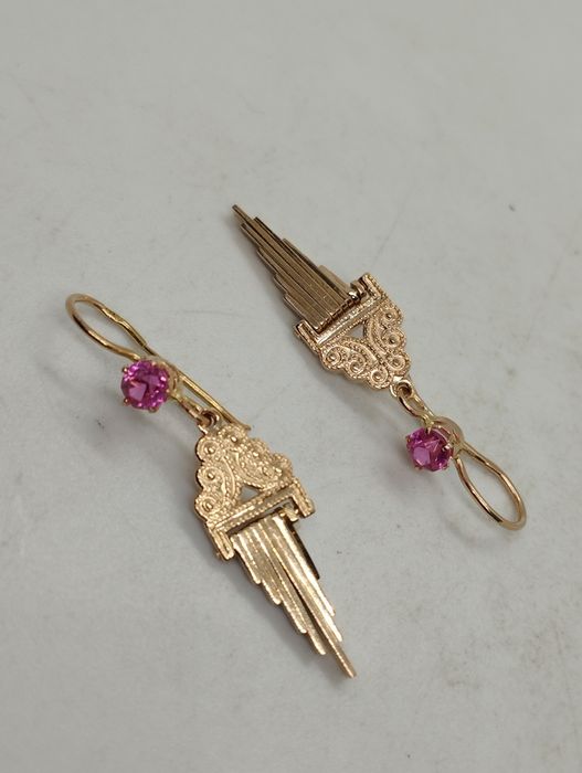 Золотые сережки СССР 5.68 грамма