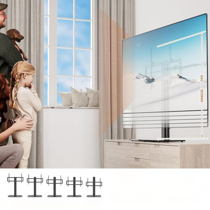 HT03B-003P Uniwersalny stojak pod telewizor / podstawa stojak 40-86"