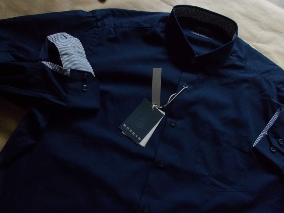 -2XL- MORGAN Premium, Nowa Koszula Męska 2XL /44 cm/ Szwajcaria