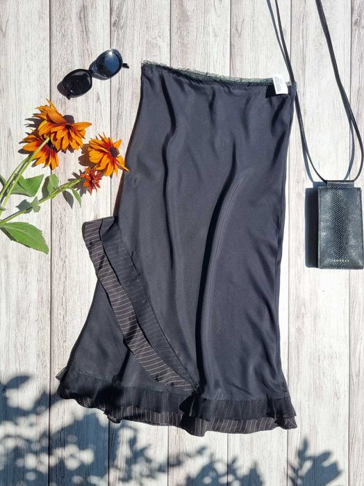 Юбка шёлк новая фирменная inwear миди чёрная