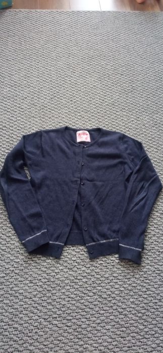 Sweterek granatowy, dziewczęcy