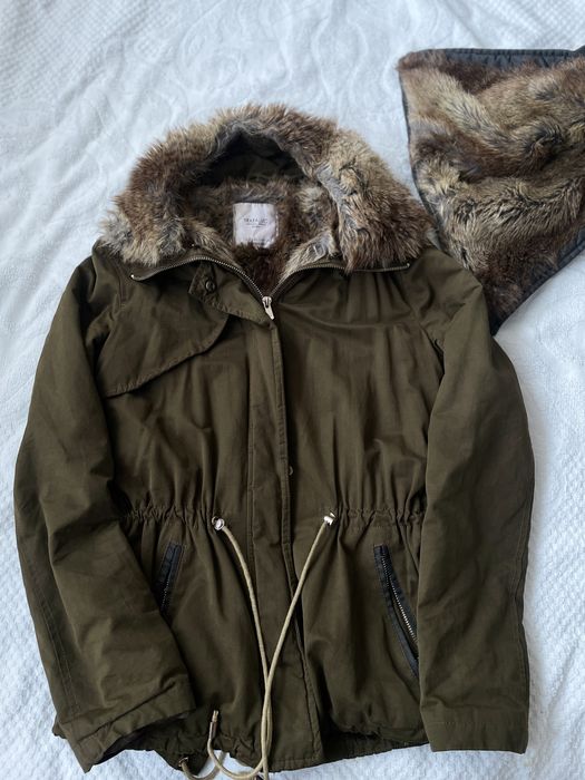 Парка Zara, кольору Хакі