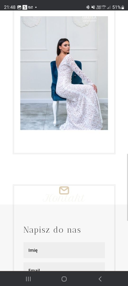 Suknia ślubna boho