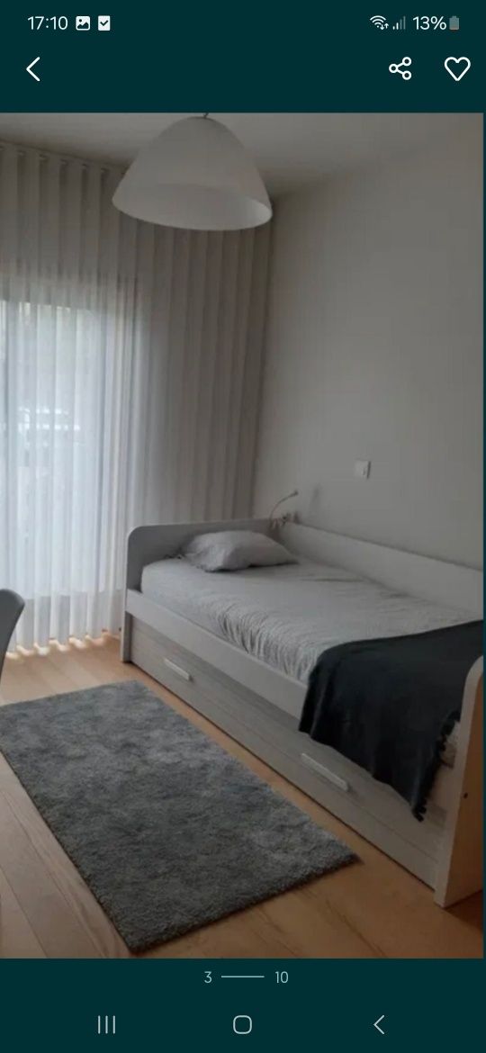 Cama solteiro dupla