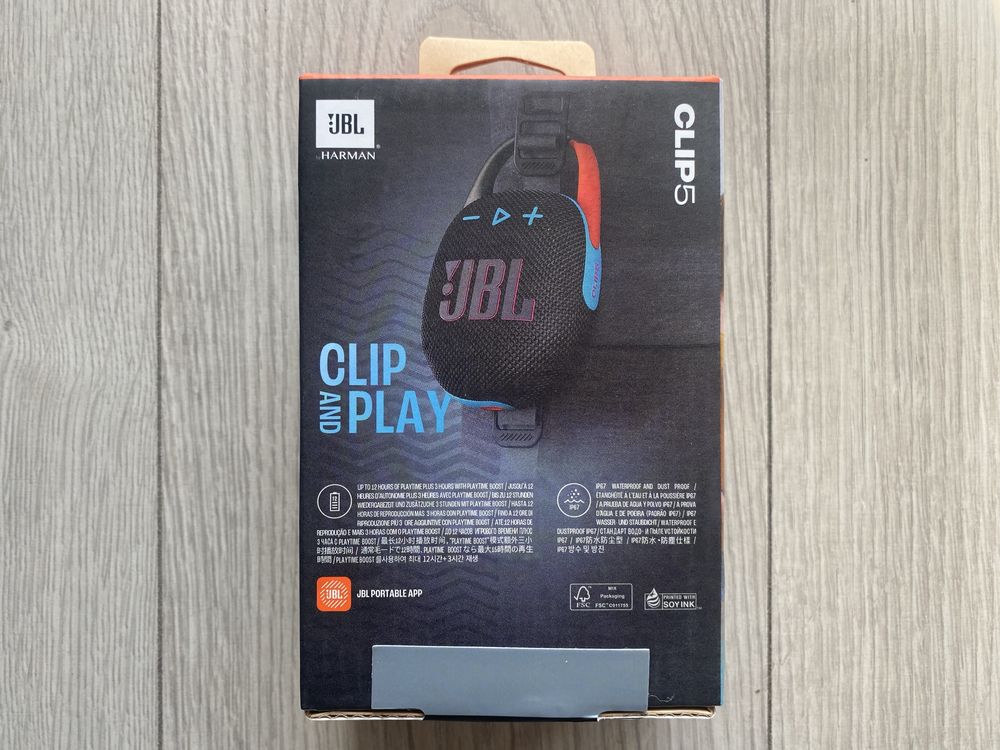 Oryginalny Głośnik Przenośny Bluetooth JBL Clip 5 Kolorowy