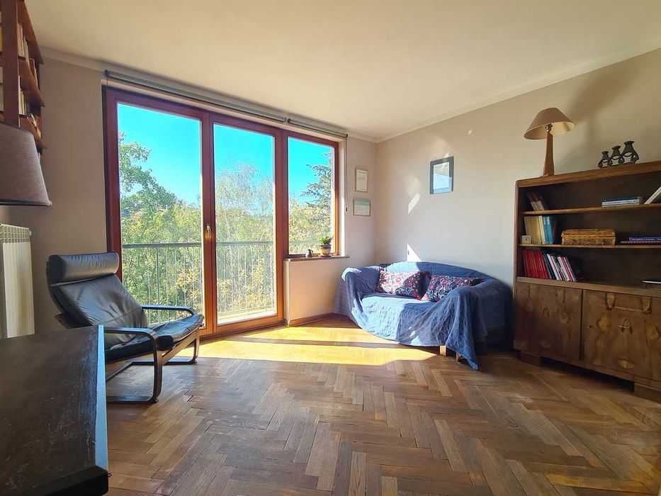 Chocimska, SGH, kameralna garsoniera, WIDOK, winda, balkon, słonecznie