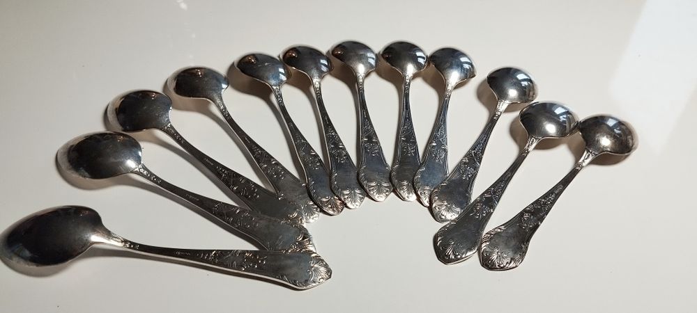 Łyżeczki posrebrzane HEFRA, 12 szt., cena za sztukę