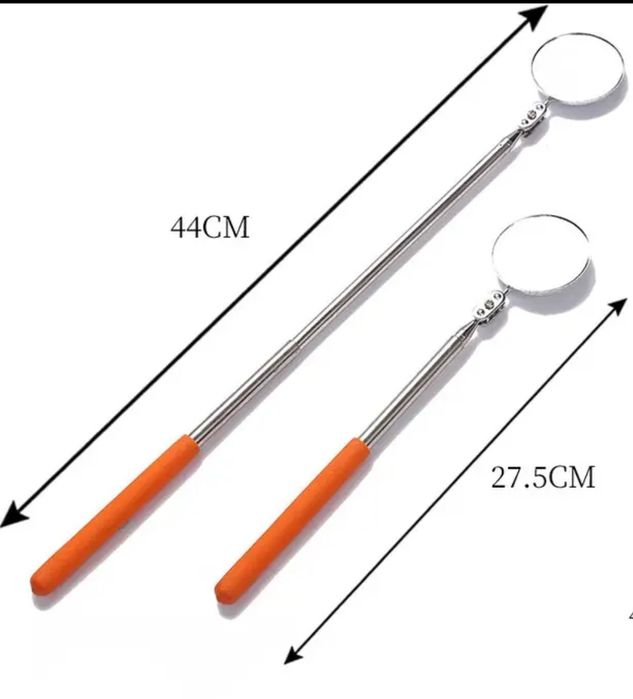 Lusterko inspekcyjne warsztatowe teleskopowe na przegubie