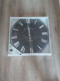 Duży zegar ścienny ciemny 60 cm