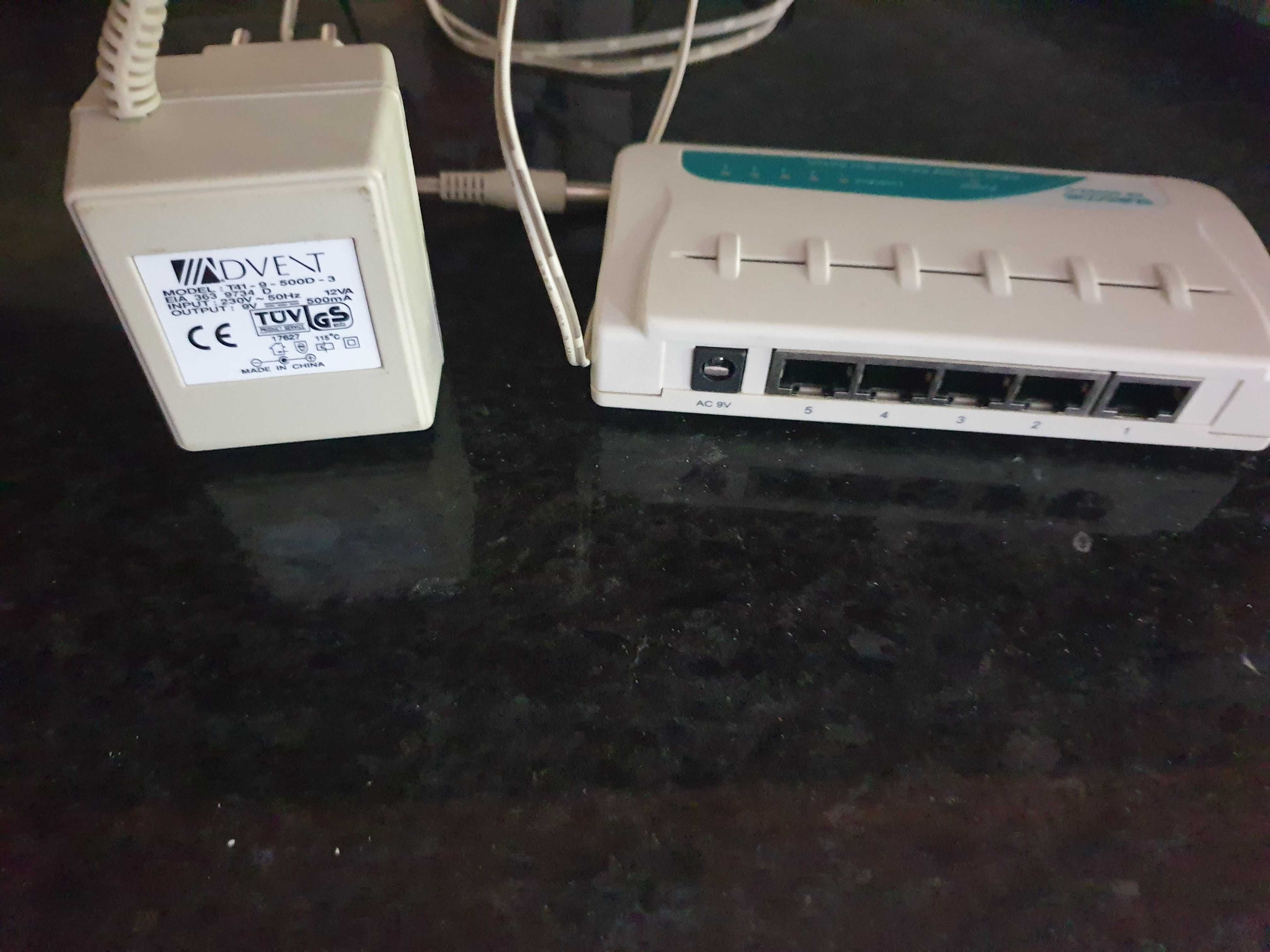 Internet mini  switch  Peça para ligação de vários computadores