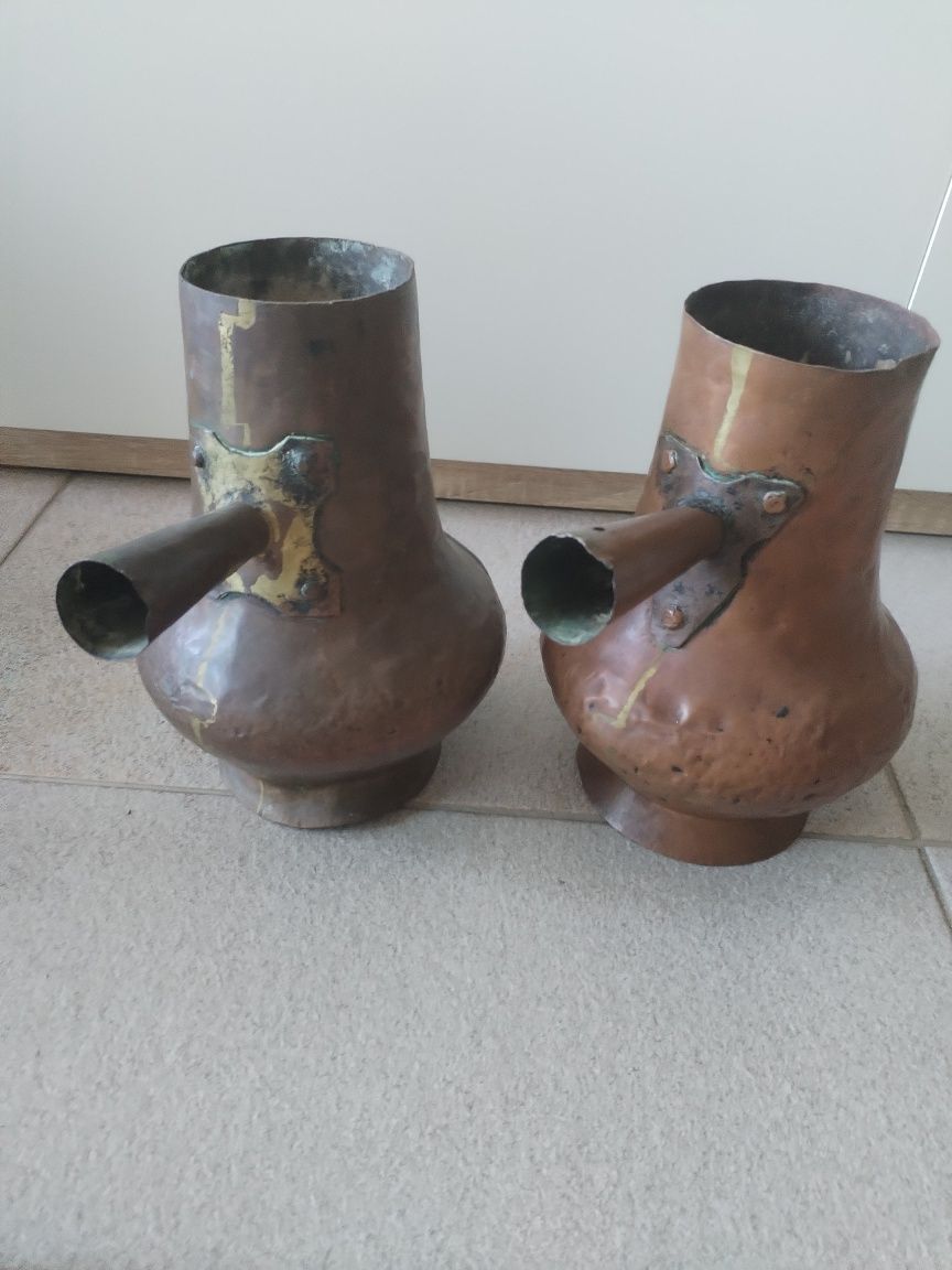 Cafeteiras antigas cobre
