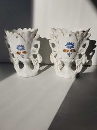 Duas jarras antigas, pintadas á mão, sec. XIX