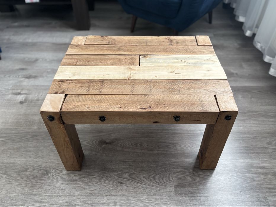 Stolik kawowy / stare drewno / stare belki